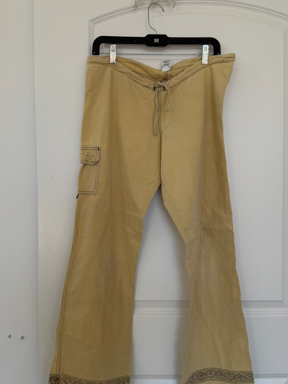 Prana womens Cargo Drawstring Pants - Khaki